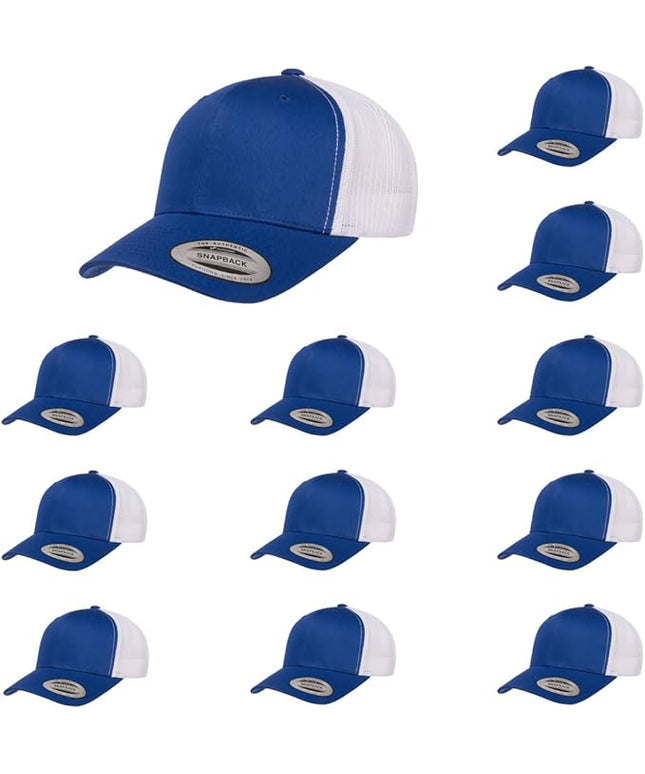 Yupoong Classic Premium Mesh 6 Panel Retro Trucker Cap | Mid Profile Snapback | OSFA | Bulk Pack Available