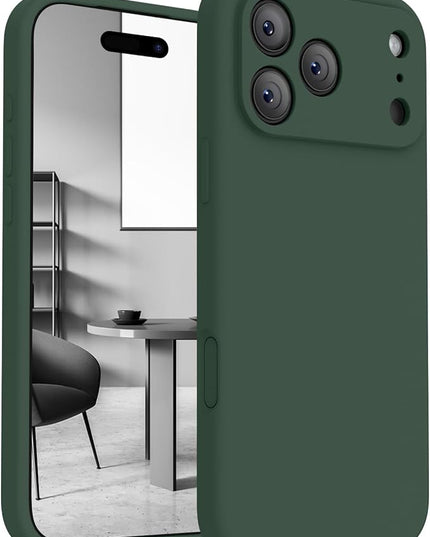 FireNova Magnetic for iPhone 17 Pro Case, Compatible with MagSafe, [Integrated Silicone Camera Control Button] [Camera Protection] Anti-Scratch Microfiber Lining Phone Case, 6.3", Alpine Green