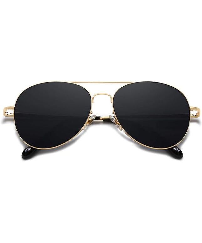 SOJOS Classic Aviator Sunglasses for Women Men Metal Frame Spring Hinges SJ1030
