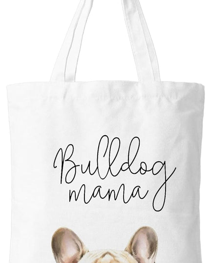 Dog Mama Canvas Tote Bag for Women, Dogs Lover Gift for Dog Mom, Birthday Christmas Cute Rottweiler Gifts For Women.