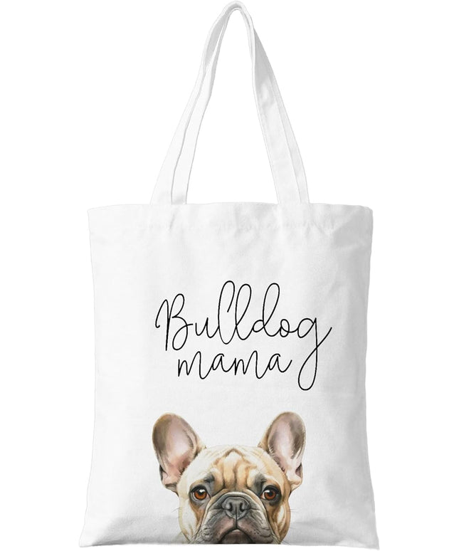Dog Mama Canvas Tote Bag for Women, Dogs Lover Gift for Dog Mom, Birthday Christmas Cute Rottweiler Gifts For Women.