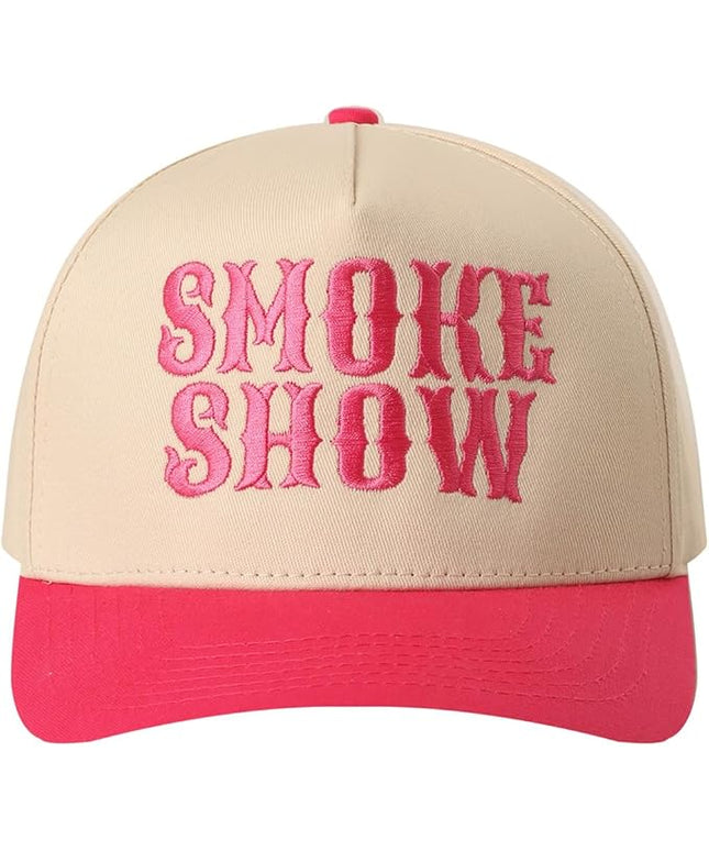 MIRMARU Two-Tone Vintage Canvas Trucker Hats for Men & Women, Adjustable Size Baseball Caps with Trendy Embroidered Design