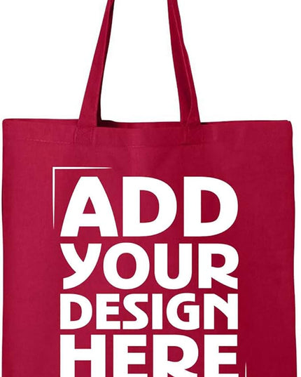 shop4ever Personalized Custom Design Your Own Eco Cotton Tote Reusable Shopping Bag Customizable Gift