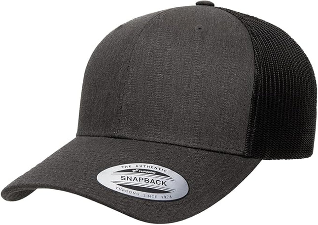 Yupoong Classic Premium Mesh 6 Panel Retro Trucker Cap | Mid Profile Snapback | OSFA | Bulk Pack Available