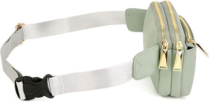 UTO Fanny Pack for Women Crossbody Trendy Fashion Belt Purse Chest Waist Hip Bumbag for Outdoor Shopping Travel Hiking