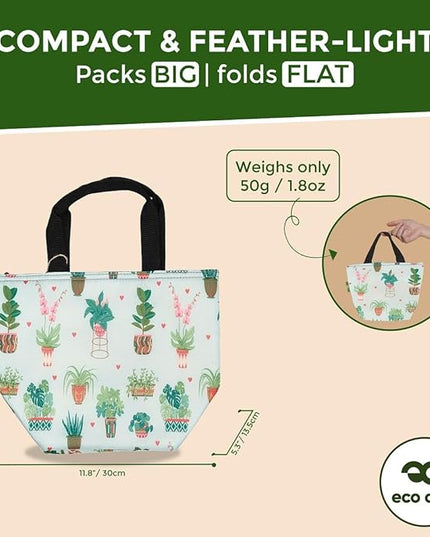 ECO CHIC Insulated Lunch Bag - Waterproof, Reusable Office Lunch Tote Bag for Women & Men - Durable Cooler in Cute Colorful Designs - Ideal for daily lunching