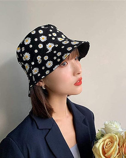 Malaxlx Unisex Bucket Hat Beach Sun Hat Aesthetic Fishing Hat for Men Women Teens, Reversible Double-Side-Wear