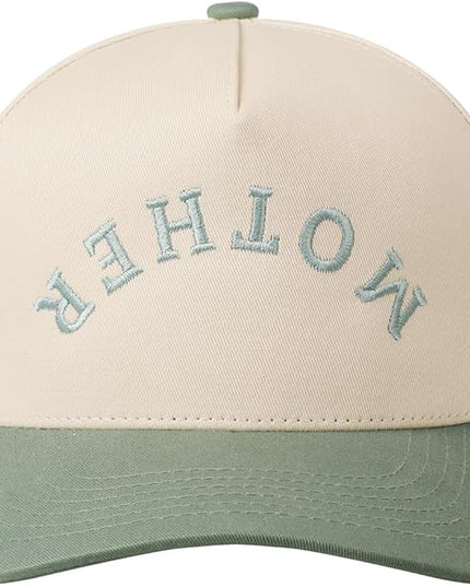 MIRMARU Two-Tone Vintage Canvas Trucker Hats for Men & Women, Adjustable Size Baseball Caps with Trendy Embroidered Design