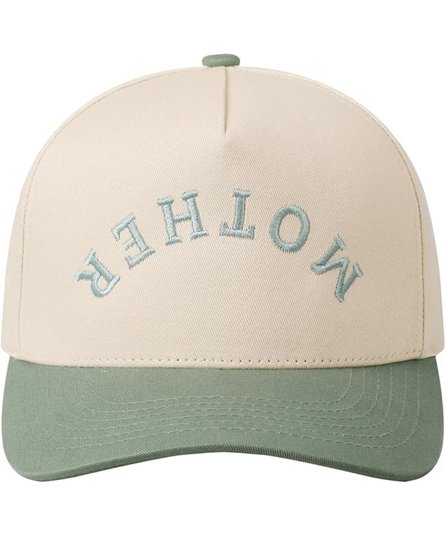 MIRMARU Two-Tone Vintage Canvas Trucker Hats for Men & Women, Adjustable Size Baseball Caps with Trendy Embroidered Design