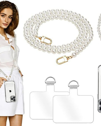 2Pcs Phone Crossbody Lanyard and Wrist Strap, Universal Cell Phone Lanyard Strap with 2Tether Tab