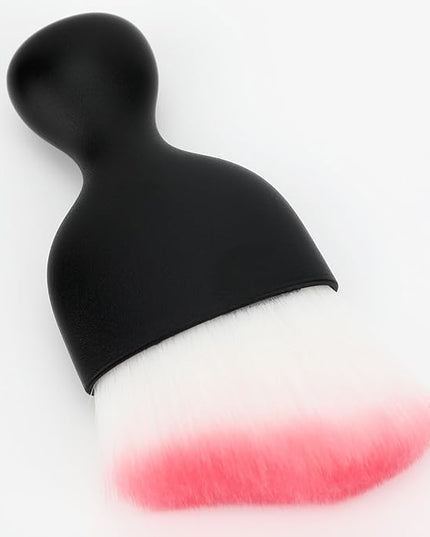 Car Detailing Brush, Soft Bristle Cleaning Brush, Scratch-Free Auto Duster Tool for Dashboard, Air Vents, Leather & Interior Cleaning (Black&Pink)