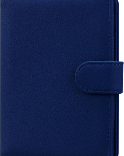 HOTCOOL Passport Holder Travel Essentials Airplane & Cruise Essentials Ship Leather Wallet Cover Case RFID Blocking Women & Men Vacation Travel Accessories Gifts Deals, Litchi - Navy Blue