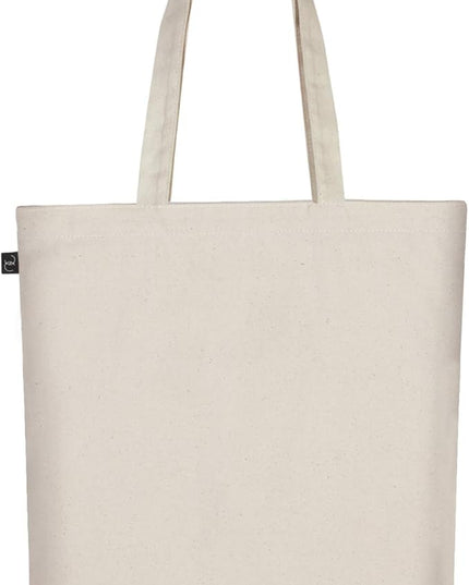 Ecoright Tote Bag for Women with Zipper, Small Tote Bag, Canvas Bag, Reusable Cotton Bag for Beach, Grocery, School & Work