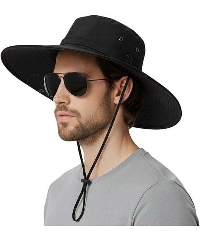 Wide Brim Bucket Hat Men Fishing Hiking Gardening Hat for Men and Women Fisherman Hat UPF 50+