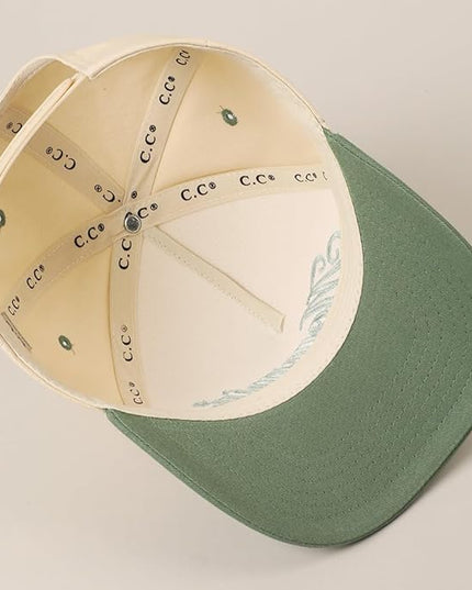MIRMARU Two-Tone Vintage Canvas Trucker Hats for Men & Women, Adjustable Size Baseball Caps with Trendy Embroidered Design