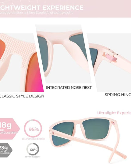 KALIYADI Polarized Sunglasses for Men, Lightweight Sun Glasses with UV Protection for Driving Fishing Golf