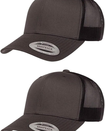 Yupoong Classic Premium Mesh 6 Panel Retro Trucker Cap | Mid Profile Snapback | OSFA | Bulk Pack Available