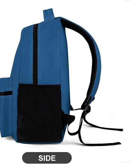 Fashion Classic Blue Backpack Lightweight Large Capacity Laptop Daybag for Travel Work