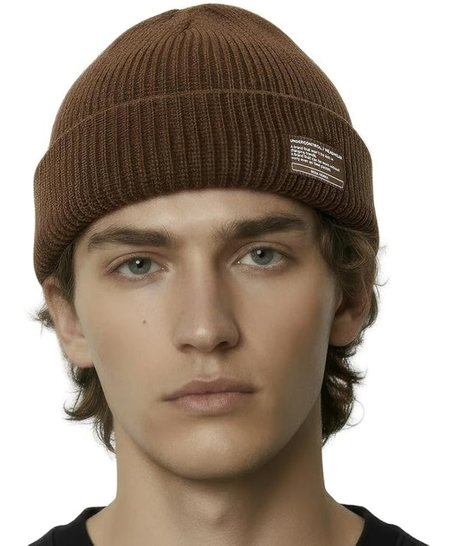 UNDERCONTROL Winter Trawler Fisherman Beanie Men Women Unisex Stylish Plain Docker Skull Hat Roll up Watch Cap Color Pack