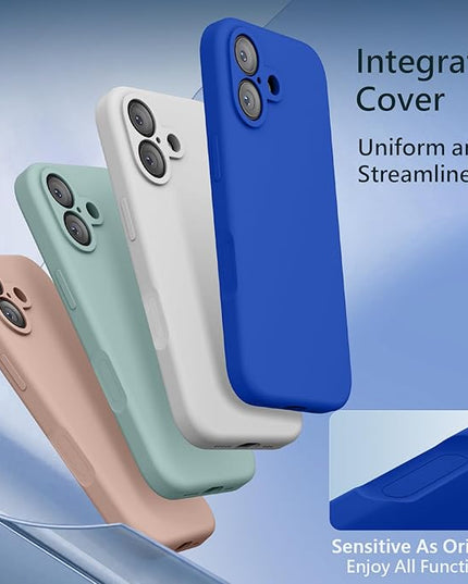 FireNova Magnetic for iPhone 17 Case, Compatible with MagSafe, [Integrated Silicone Camera Control Button] [Camera Protection] Anti-Scratch Microfiber Lining Phone Case, 6.3", Klein Blue
