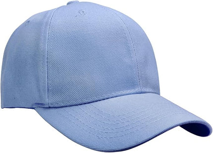 Falari Wholesale Bulk Lot 12-Pack Baseball Cap Adjustable Size Plain Blank Solid Color
