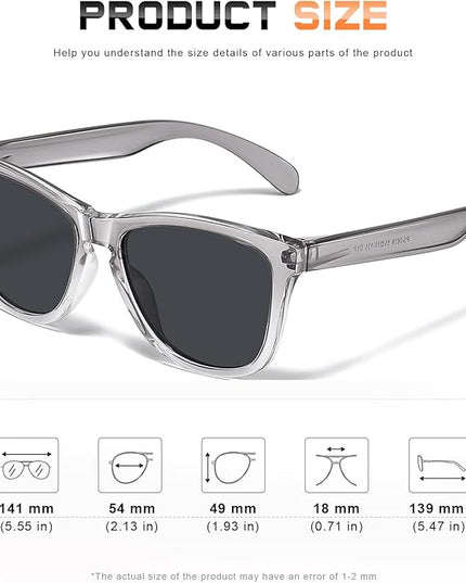 DANAMY Sunglasses Womens Polarized Sunglasses for Women Trendy Designer Mirrored UV400 Protection Sun Glasses