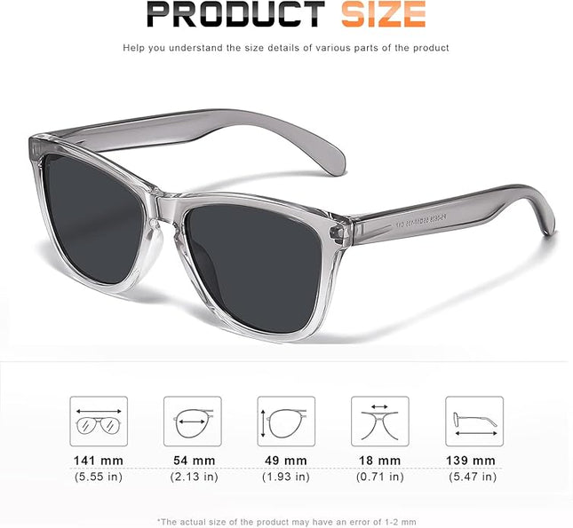 DANAMY Sunglasses Womens Polarized Sunglasses for Women Trendy Designer Mirrored UV400 Protection Sun Glasses