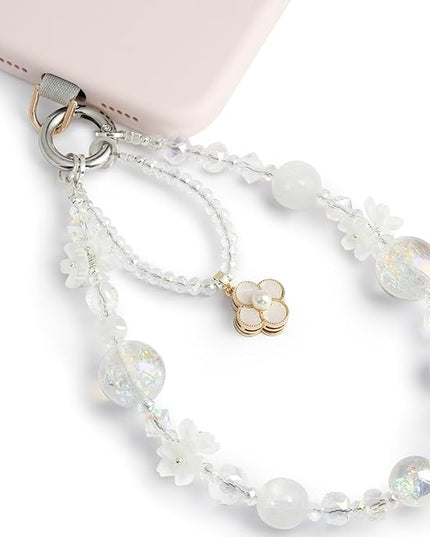 Phone Charm for Women, Anti-Theft Phone Wrist Strap, Hands-Free & Detachable Cellphone Lanyard Chain with Tether Tab
