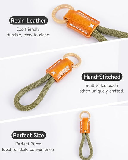 project-cb Phone Finger Ring Strap 1,Phone Tether Tab 2,Phone Lanyard,Phone Strap,Key Chain,Key Ring 2,Charms for Phone Case,Phone Accessories(Green-G)