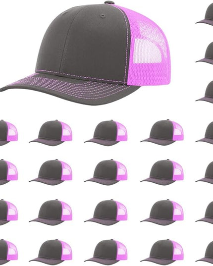 Richardson 112 Classic Six-Panel Adjustable Snapback Trucker Cap | Bulk Packs Available