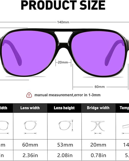 YDAOWKN Retro Aviator Sunglasses for Women Mens Large Frame Classic Vintage 70s Sun Glasses Aviators