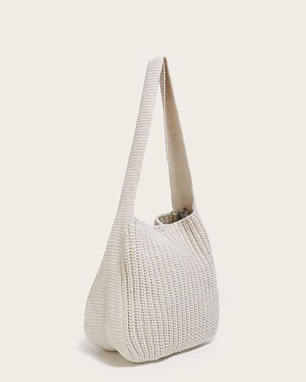 ENBEI Women's Crochet Tote Bag Knit Shoulder bag,Aesthetic Bag,Cute Eco-Friendly Tote for Travel,Daily Use,Gift Box Packaging
