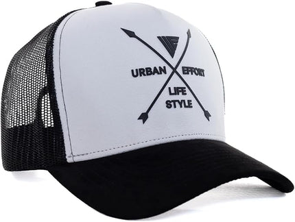 Urban Effort Mesh Back Cap - for Men and Women Baseball Hat 5-Panel Trucker Hat - Great Snapback Closure for Hunting & Hiking
