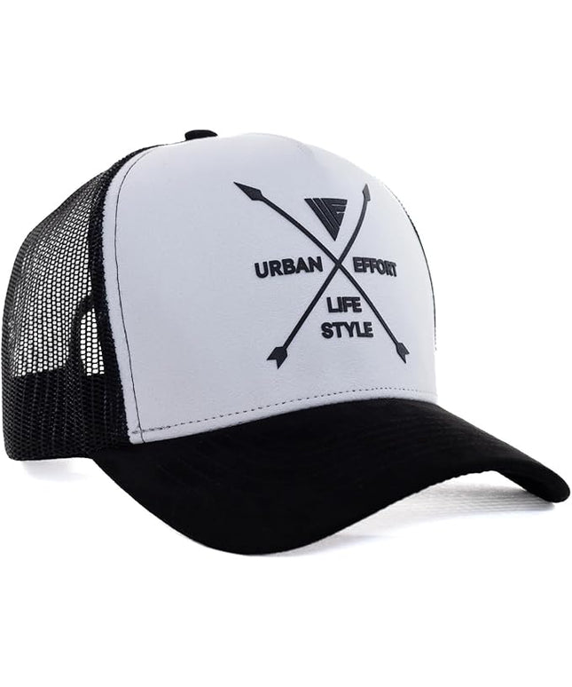 Urban Effort Mesh Back Cap - for Men and Women Baseball Hat 5-Panel Trucker Hat - Great Snapback Closure for Hunting & Hiking