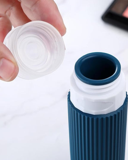 Travel Bottles for Toiletries, Tsa Approved 3oz Portable Travel Bottles, BPA Free Leak Proof Squeezable Silicone Travel Size Containers, Travel Accessories with Clear Toiletry Bag (4 Pack)