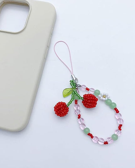 Fashion Beaded Phone Charm Straps Car Keys Hanging Pendants Y2K Bag Decoration Lanyard Purse Accessories Bag Pendant Charm Decoration
