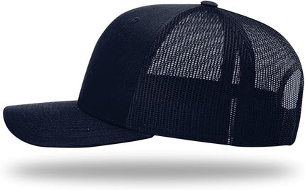 Richardson 112 Trucker Hat - Premium Adjustable Snapback Hat - Structured Six Panel Richardson Blank Caps