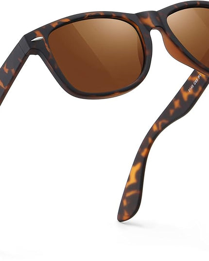 FEIDUSUN Sunglasses Men Polarized Sunglasses for Mens and Womens,Black Retro Sun Glasses Driving Fishing UV Protection