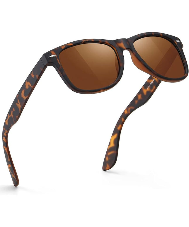 FEIDUSUN Sunglasses Men Polarized Sunglasses for Mens and Womens,Black Retro Sun Glasses Driving Fishing UV Protection