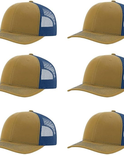 Richardson 112 Classic Six-Panel Adjustable Snapback Trucker Cap | Bulk Packs Available