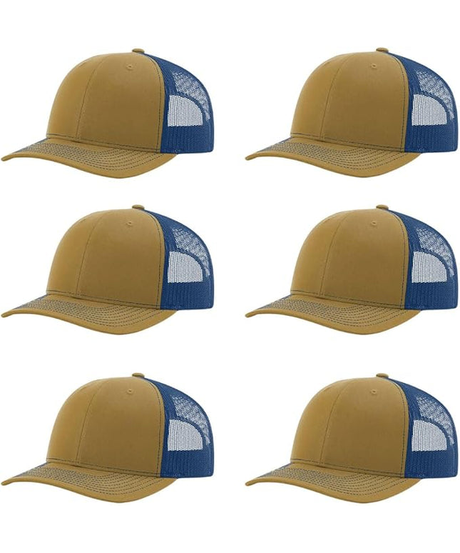 Richardson 112 Classic Six-Panel Adjustable Snapback Trucker Cap | Bulk Packs Available