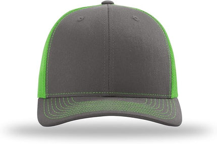 Richardson 112 Trucker Hat - Premium Adjustable Snapback Hat - Structured Six Panel Richardson Blank Caps