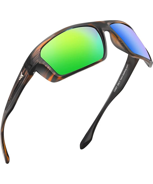 KastKing Huzzah Polarized Sport Sunglasses for Men and Women, Ideal for Driving Fishing Cycling and Running,UV Protection