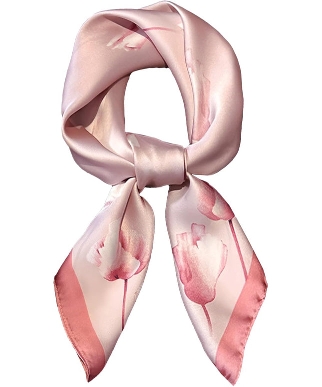 Head Bandanas Scarf for Women Silk Satin Hair Scarf Lightweight Vintage Fashion Square Neck Scarves Gift