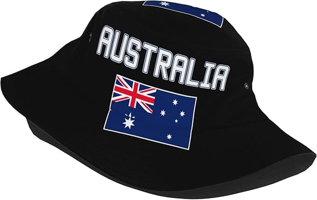 Funny Flag Bucket Hat for Men Women, Fisherman Hats Packable Fashion Sun Cap for Travel Outdoor Beach Boys Girls