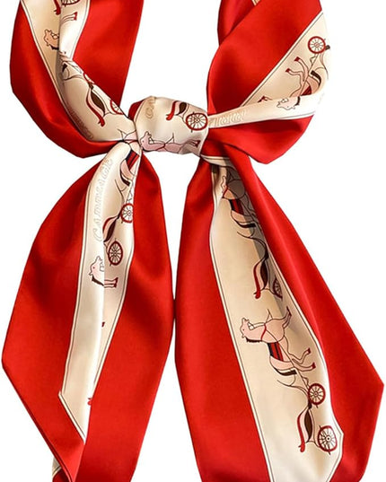Purse Scarf For Handbags Head Scarves For Women's Hair Bags Scarfs Long Skinny Scarves Fashion Silky