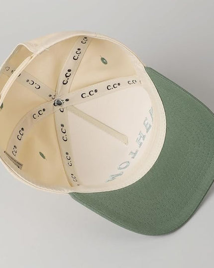 MIRMARU Two-Tone Vintage Canvas Trucker Hats for Men & Women, Adjustable Size Baseball Caps with Trendy Embroidered Design