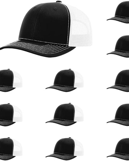 Richardson 112 Classic Six-Panel Adjustable Snapback Trucker Cap | Bulk Packs Available