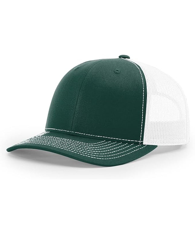 Richardson 112 Trucker Hat - Premium Adjustable Snapback Hat - Structured Six Panel Richardson Blank Caps