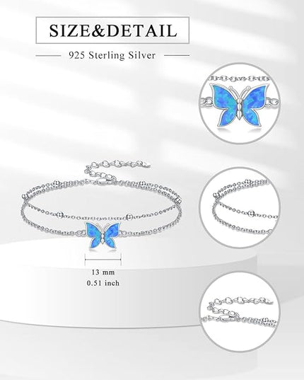 Dorunmo 925 Sterling Silver Infinity Heart Cross Circle Evil Eye Anklet Bracelets for Women Mother's Day Jewelry for Wife Girlfriend Mom Her
